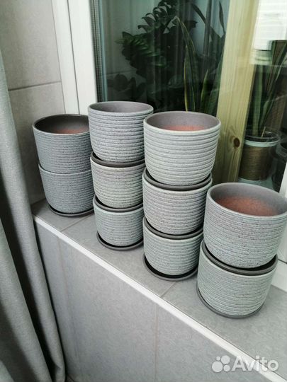 Горшки для цветов новые керамические