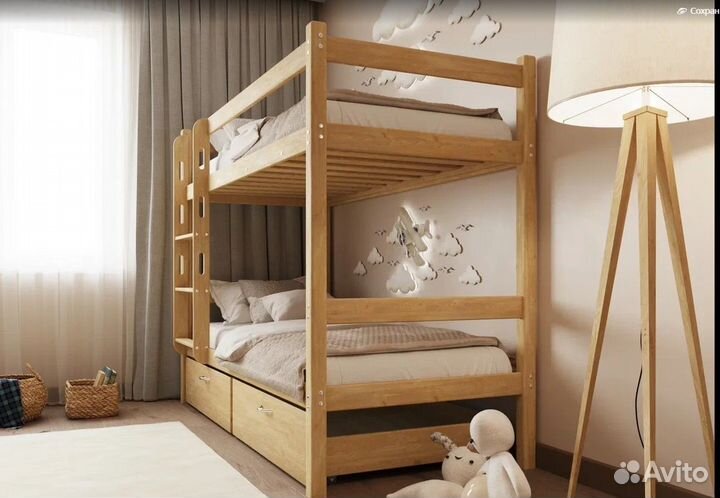 Детская двухъярусная кровать