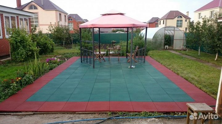 Резиновая плитка собственное производство