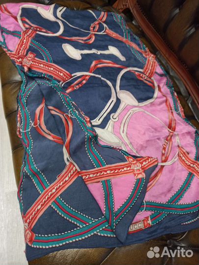 Палантин gucci креп шелк италия