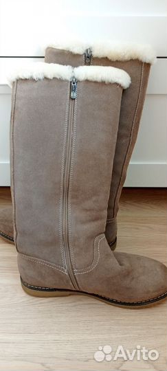 Сапоги женские зимние замшевые 39