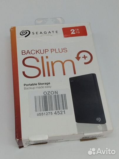 Жёсткий диск 2 TB Backup plus slim