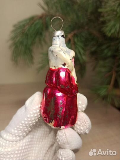 Игрушка Ёлочная Новогодняя Дед Мороз СССР