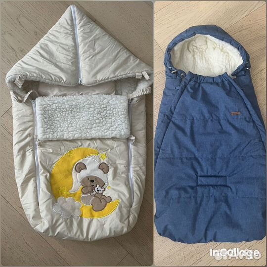 Конверт на овчине в коляску