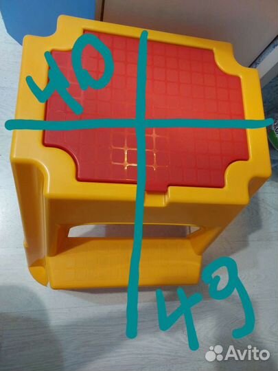 Детская табуретка с ящиком