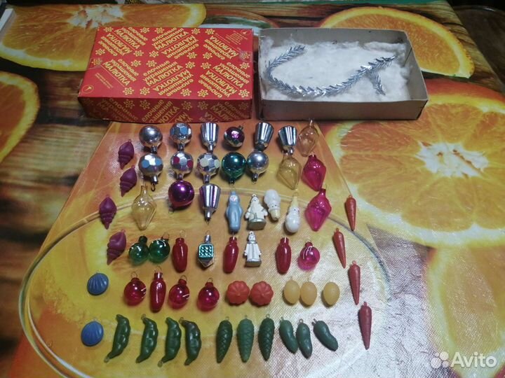 Елочные игрушки СССР набор малютка