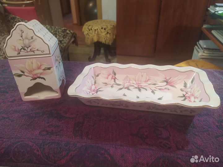 Блюдо и Чайный домик для чая в пакетиках