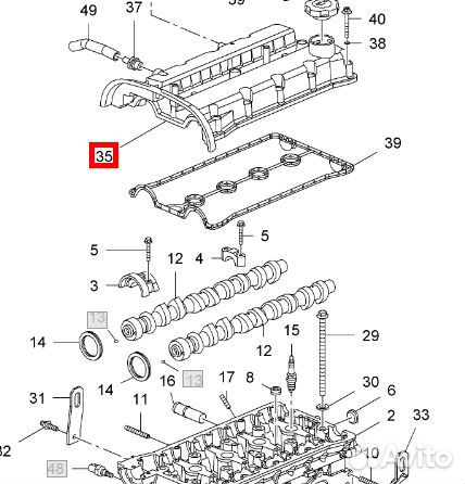 Крышка клапанная Lacetti 04-13, Cruze 1.6 (алюминиевая)