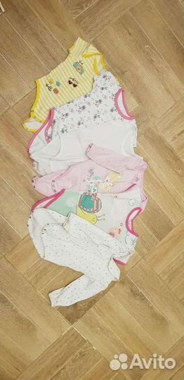 Одежда пакетом на девочку примерно с 9-10 мес и до