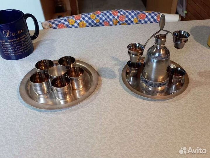 Сервиз набор Ликерный, Коньячный. Мельхиор. СССР