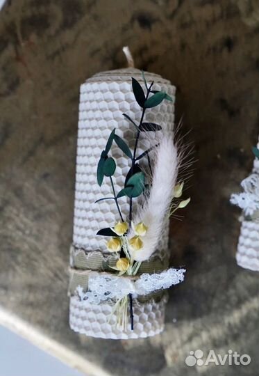 Свечи Семейный очаг из вощины