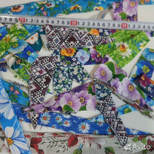Ткань/ Ветошь мелкая цветочная