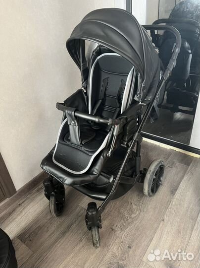Коляска 2 в 1 эко кожа