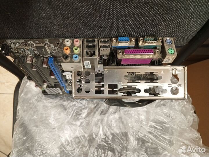 Материнская плата с процессором и памятью сокет775