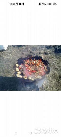 Сковорода из диска от бороны