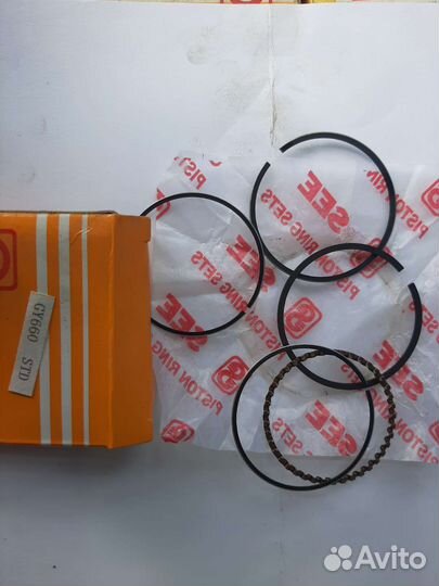 Кольца поршневые для скутеров и мопед