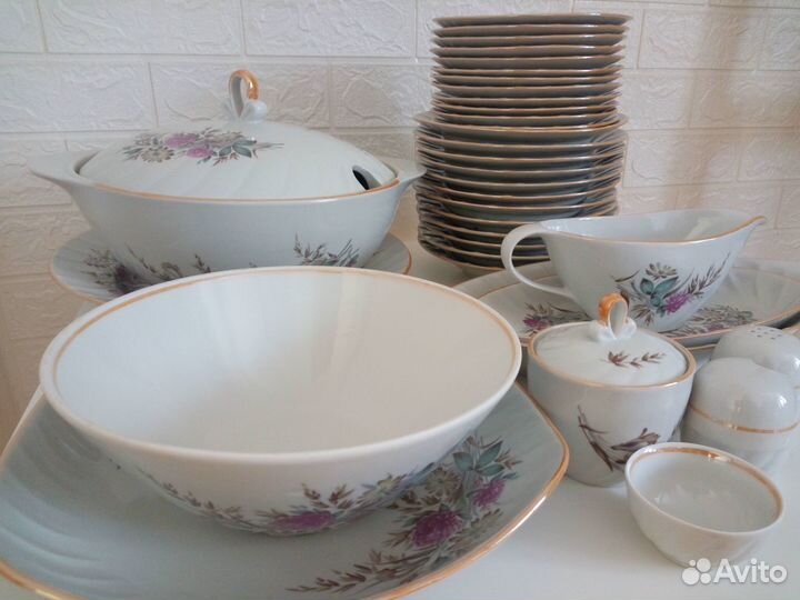 Столовый сервиз СССР (34 предмета)