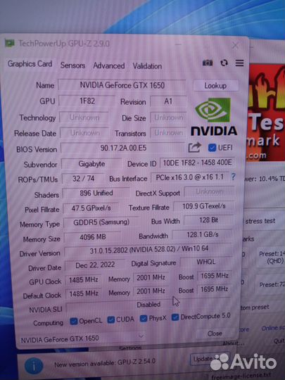 Игровой компьютер intel Core i3 с мощной GTX 1650