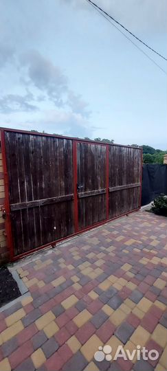 Откатные ворота без автоматики