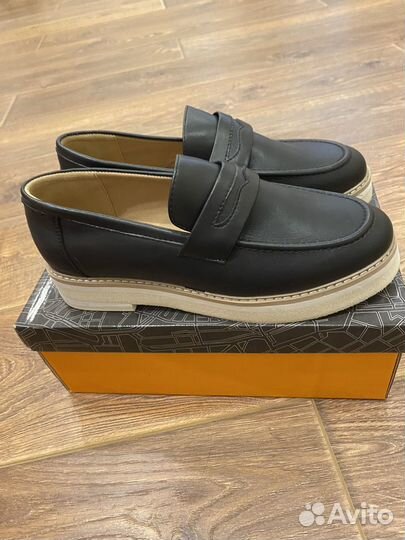 Лоферы кожа 39