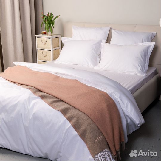 Постельное белье сатин - жаккард White cloud