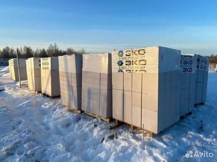 Газоблок эко D600 B3,5 250x600x150