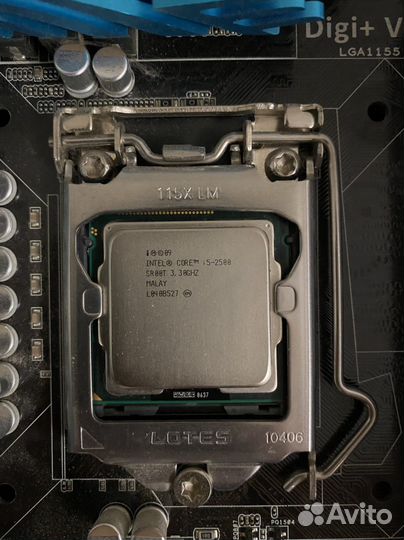 Asus p8p67+i5 2500+ HyperX Genesis DDR3 4Gb1800Mhz