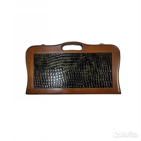 Нарды из эко-кожи дипломат с ручкой (40х20 см) Нар