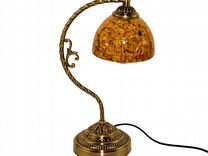 Лампа настольная сувенир с янтарем