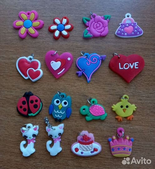 Силиконовые подвески для браслетов