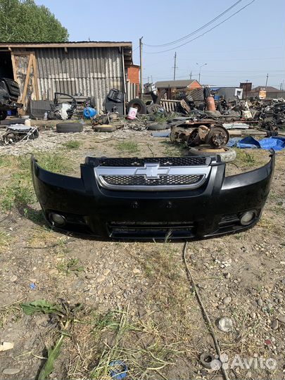 Chevrolet aveo т250 бампер передний в сборе