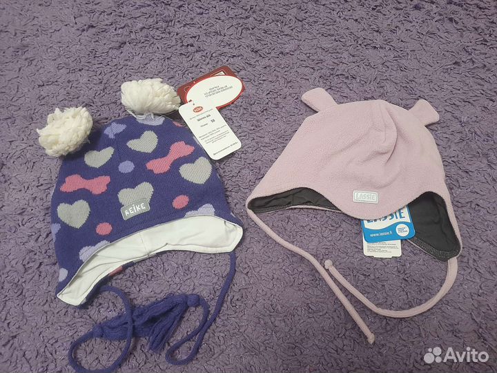 Много.Новые шапки для девочки и мальчика