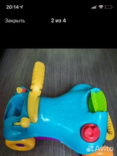 Каталка (машинка) 2в1