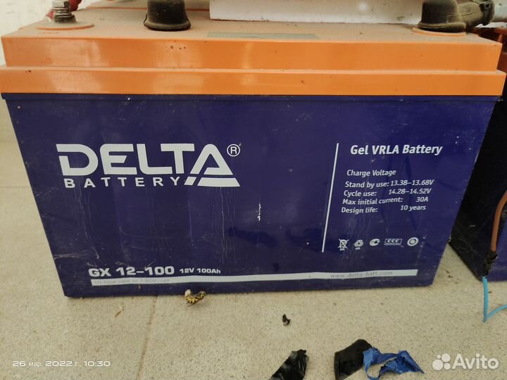 Аккумуляторная батарея для ибп Delta GEL 12-100