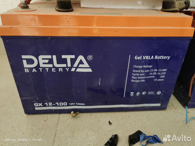 Аккумуляторная батарея для ибп Delta GEL 12-100