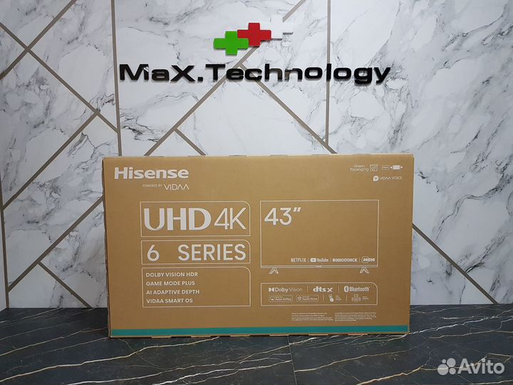 Смарт тв Hisense 43A6K LED 4K