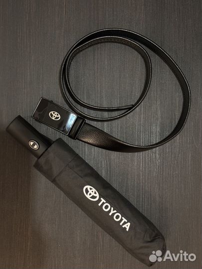 Комплект разных марок авто зонт и ремень