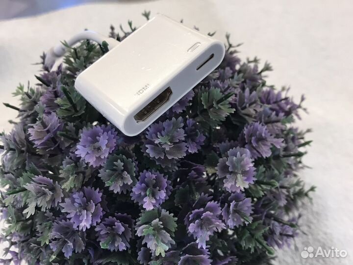 Переходник lightning на hdmi + lightning