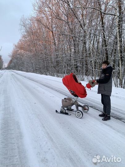 Stokke зимний кит красный