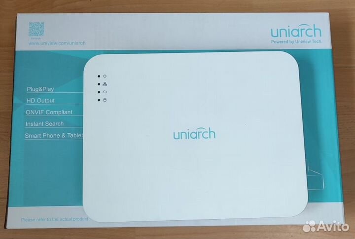 Uniarch NVR-108LS-P8 видеорегистратор с POE 8 кан