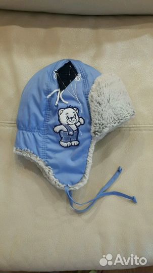 Детская зимняя шапка ушанка Olle