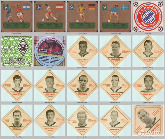 Бирдекели по тематике. Футбол, девушки, пробковые