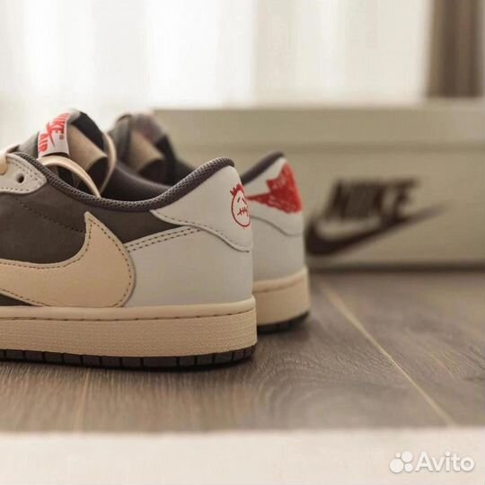 Кроссовки nike air jordan 1 low travis scott