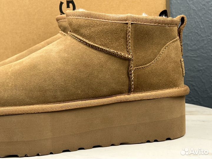 Угги UGG Ultra Mini Platform Chestnut