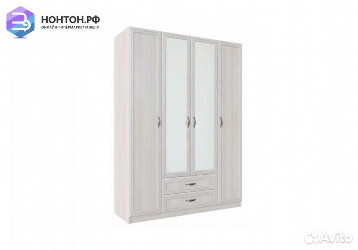 Шкаф четырехстворчатый Вега вм-06 сосна карелия