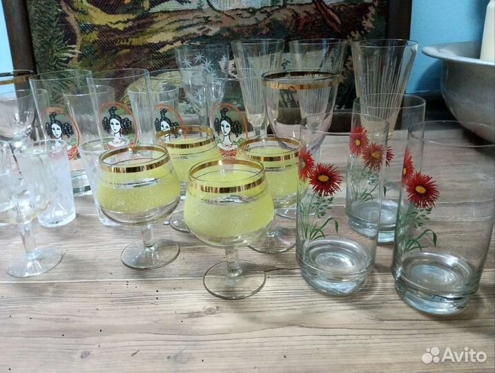 Стаканы, рюмки, фужеры, стопки СССР