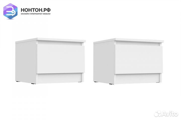 Комплект прикроватных тумб Челси белый