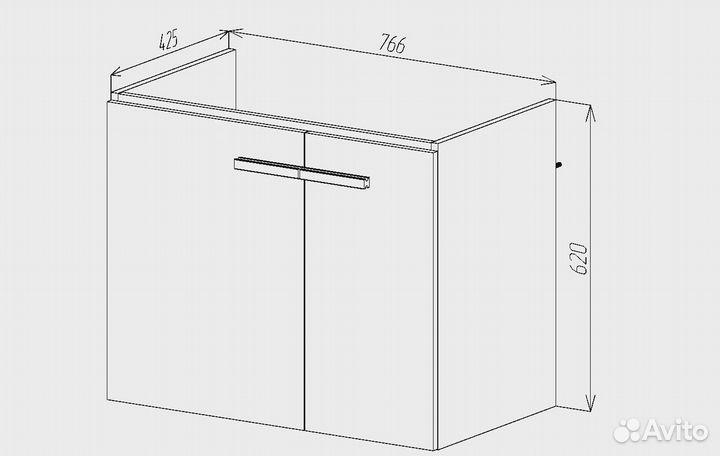 Тумба под раковину viant 