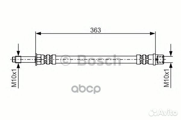 Шланг тормозной 1987476295 Bosch