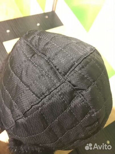 Шапка меховая мужская 55/56 размер черная